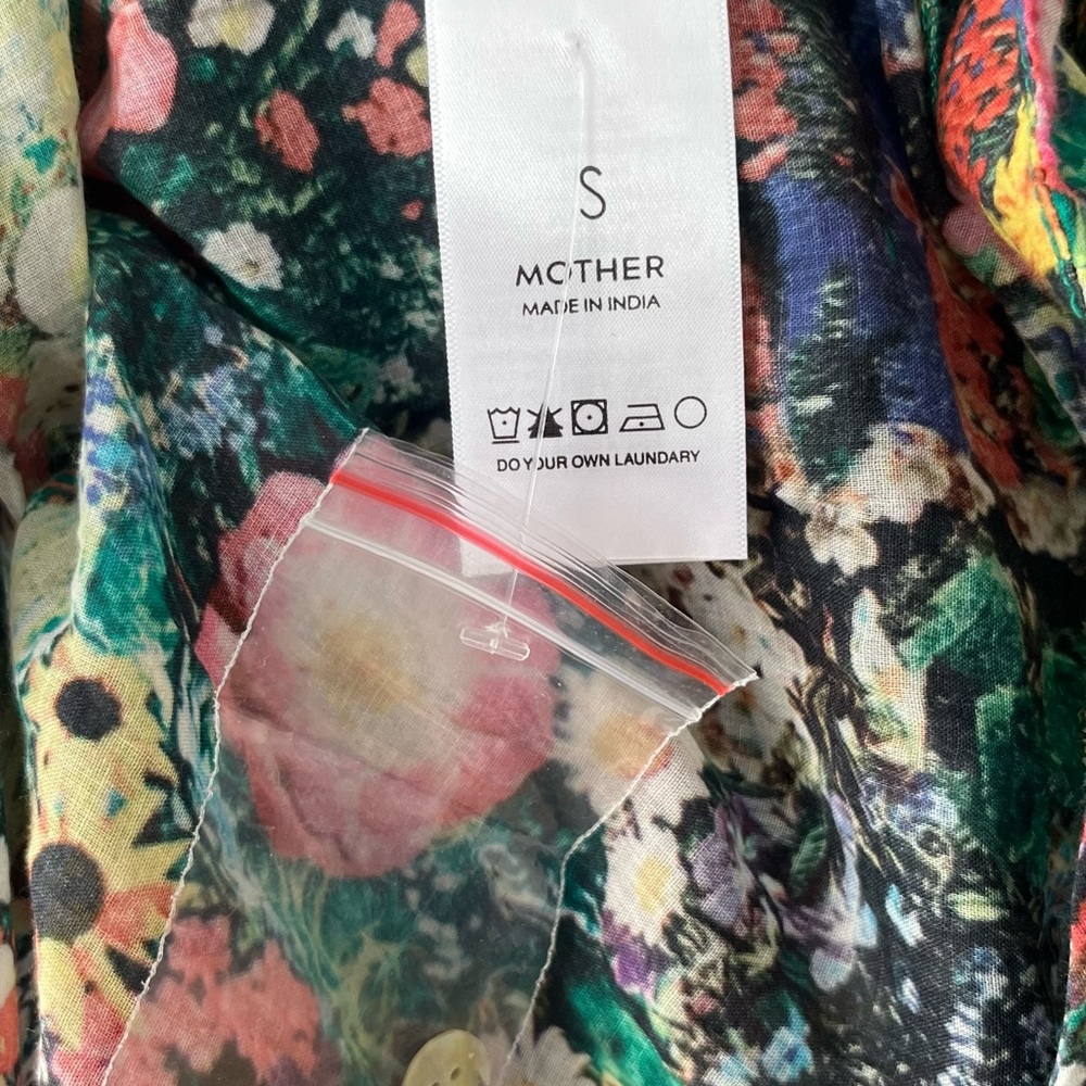 Mother The Slow Ride Shirt Dress in Pretty As A Picture Floral Print - Picture 10 of 13